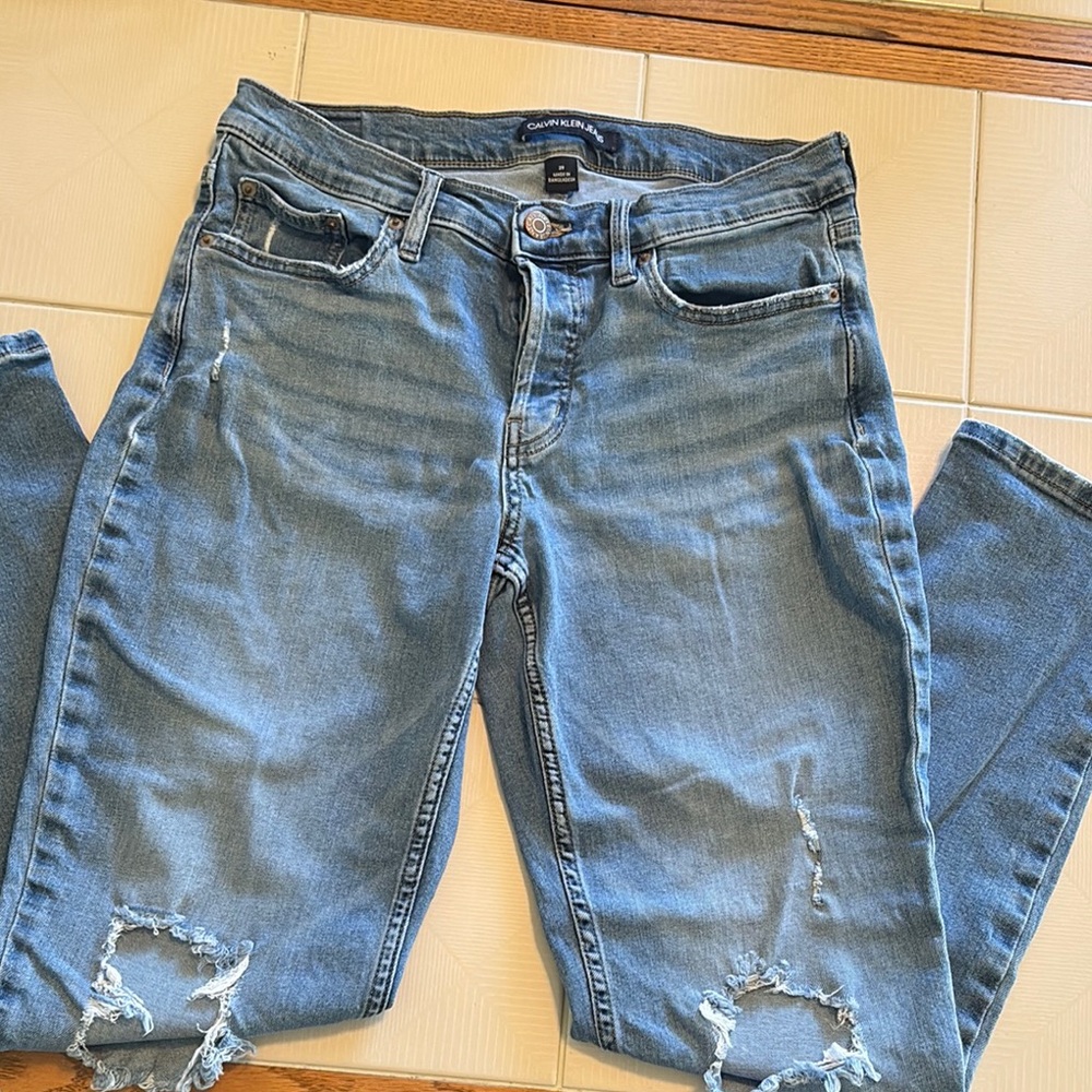 Calvin Klein Mid Rise Slim Fit Jeans